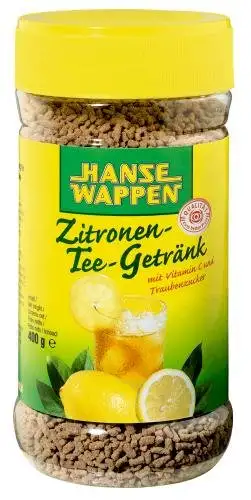 Hansewappen Zitronen-Tee-Getränk, 6er Pack (6 x 400 g Dose)