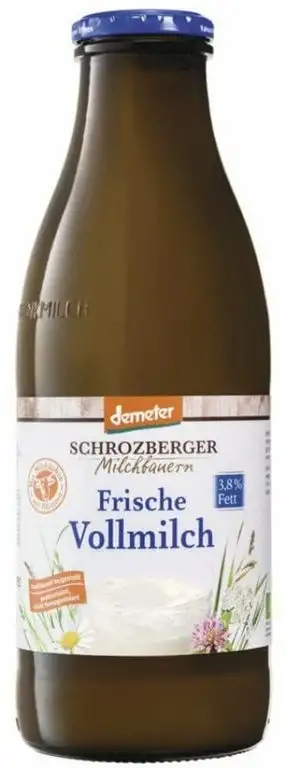 Schrozberg Bio demeter Frische Vollmilch (6 x 1000 ml)