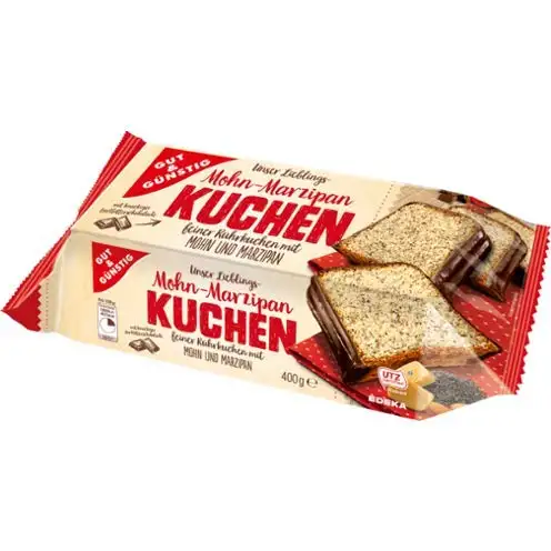 Gut und Günstig Mohn-Marzipankuchen, 6er Pack (6 x 400g)