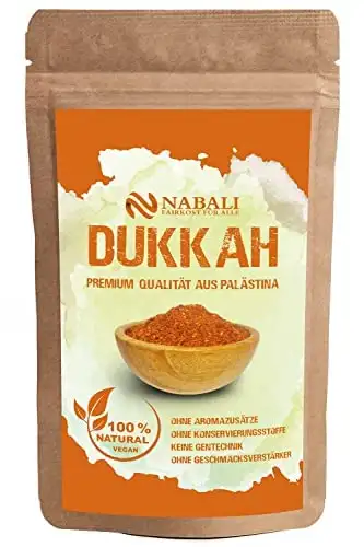 NABALI FAIRKOST FÜR ALLE Gewürzmischung Dukkah Dukka nach Ottolenghi - 100% naturell aromatisch traditionell frisch orientalisch I ohne Konservierungsstoffe I vegan (100 GR)