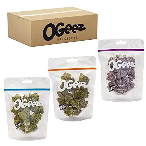 Ogeez Krunch - Knusper-Schokoladenstücke in Weed-Optik - Relax it´s just chocolate (Probierpaket 3 x 50g)