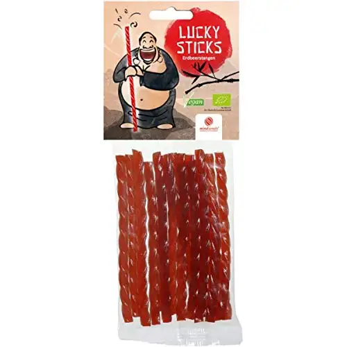 mind sweets Erdbeerstangen, vegan (75 g) - Bio