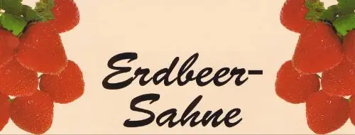 Sahnefest Sahnestand Sahnefix Erdbeere