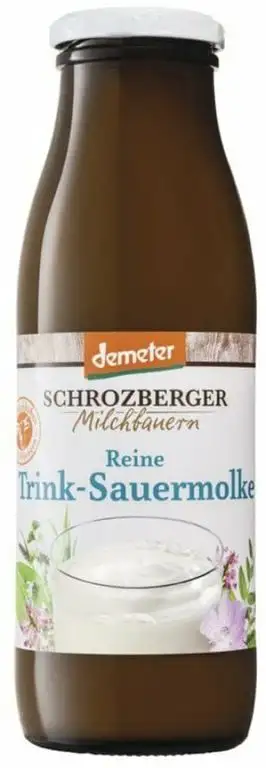 Schrozberg Bio demeter Reine Trink-Sauermolke (6 x 500 gr)