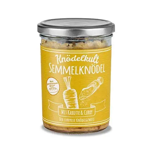Knödelkult - Semmelknödel Mit Karotte Und Curry - 350 g Glas