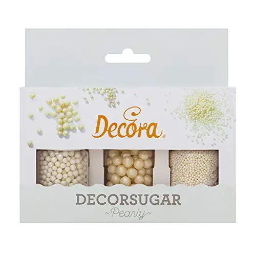 Decora 2082104 PAKETE 80 G PERLFARBEN NONPAREILS UND ZUCKERPERLEN SET