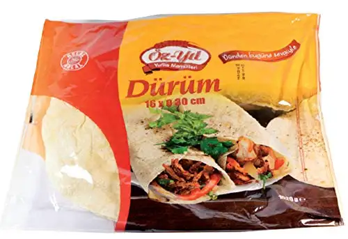 6 Packungen Öz Yil - 16 x 30cm XL Dürüm Teigfladen - Tortillas (1440g)