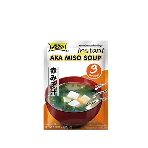 LOBO Instant Aka Miso Suppe, rot 30g (3 portions) Miso Soup