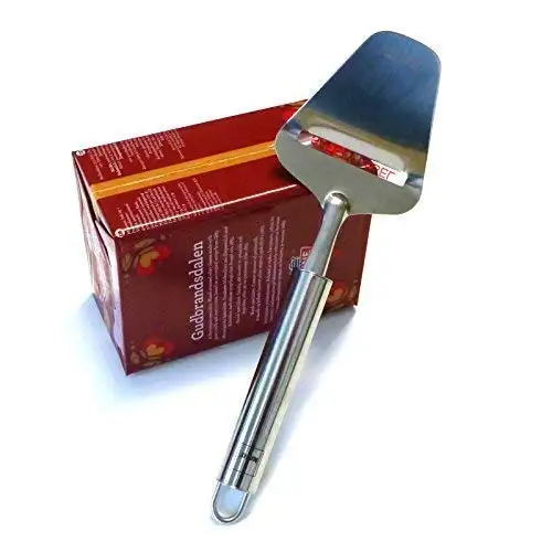 Gudbrandsdalen Braunkäse 1 kg und Edelstahl Käsehobel Käseschneider