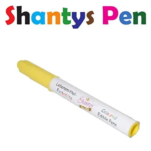Shantys Pen, Farbstift GELB Lebensmittelfarbe, Dekoration - Shantys