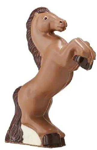 03#071123 Schokolade, Tiere, Pferd, Mustang aus Vollmilch Schokolade, 60 gr.'