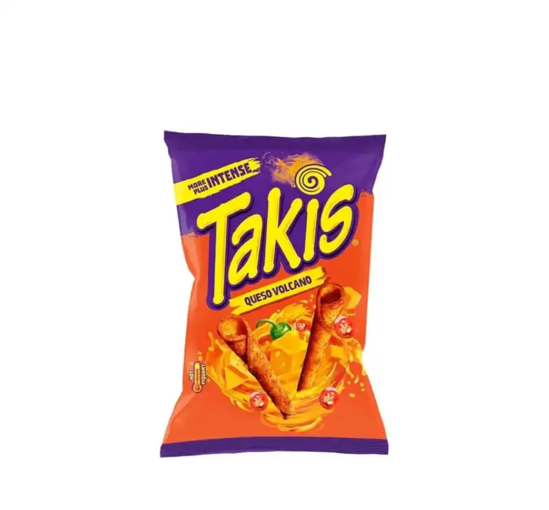 Takis Volcano gerollte Chips Cheese + Chilli, 18er Pack (18 x 100g)