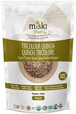 MISKI ORGANICS Organic Tricolour Quinoa Grains 454 g