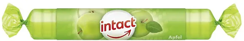 intact Apfel Traubenzucker Rollen – 17 zartschmelzende Bonbons pro Rolle, 5er Pack (5 x 40 g)