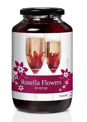 Rosella Flowers - Wild Hibiscus in Sirup Hibiskusblüten - 750g