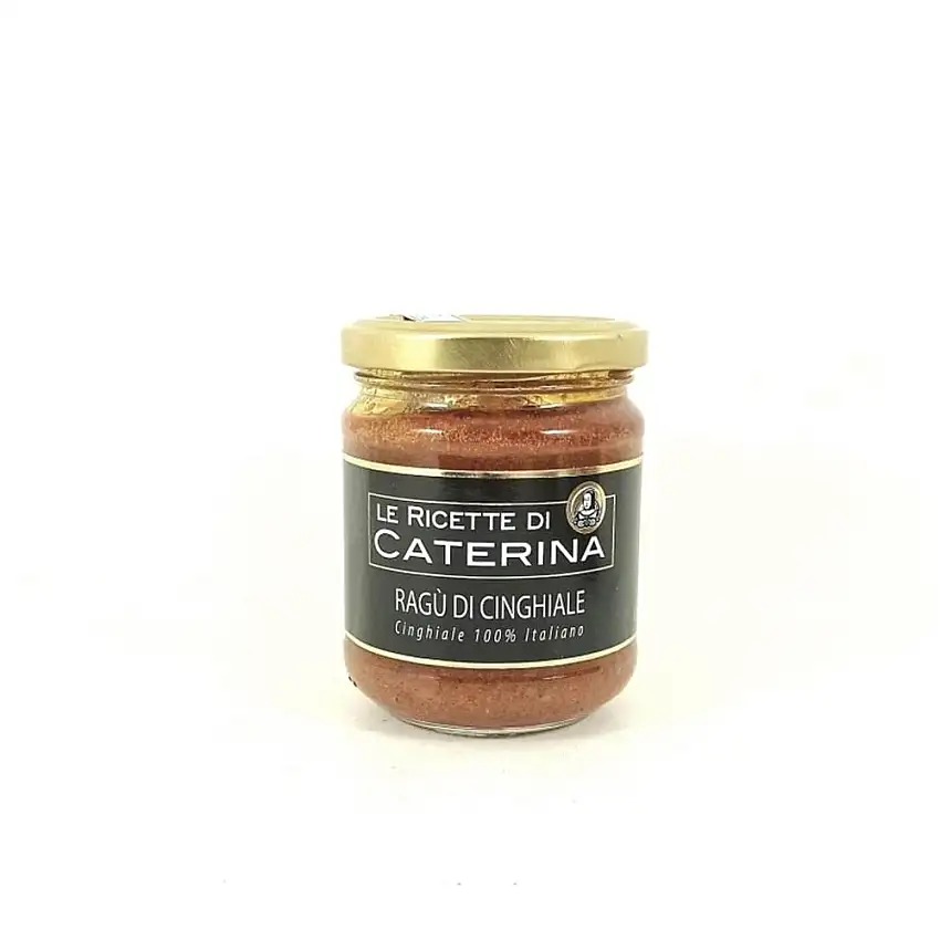 Spezialität aus der Toskana ragu di cinghiale Tomatensoße mit 60% Wildschwein und Chianina Rindfleisch