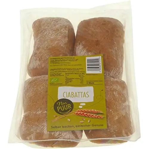 Nur Puur Ciabattas zum Aufbacken (300 g) - Bio