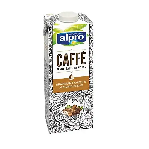 Alpro Caffe Soya Brazilian Coffee - 8 x 1 l I Kaffee I Soja I Brazilian Almond54 I Ready to Drink I Kaffeegetränk I Laktosefrei I Vegan