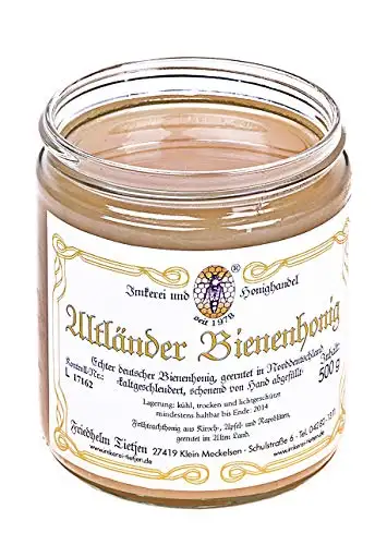 Altländer Bienenhonig 500g fruchtig-mild, naturbelassen Honig (von Imkerei Nordheide) | Deutscher Honig vom Imker
