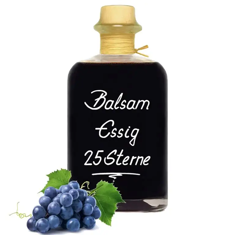 Balsam Essig Aceto 25 Sterne 0,5L fast sirupartig konzecntriert u. sehr mild 6%Säure
