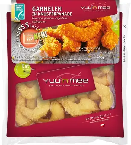 Yuu'n Mee ASC Garnelen in Knusperpanade, 400 g (Tiefgefroren)