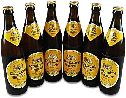 König Ludwig Weissbier Hell (6 Flaschen à 0,5 l / 5,5% vol.)