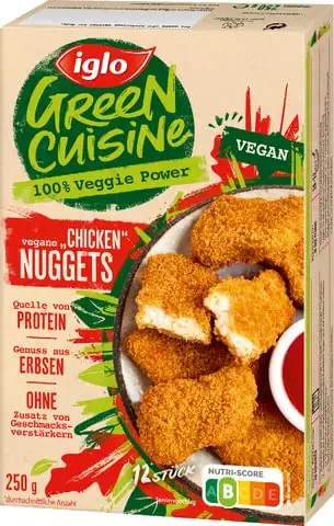 iglo Green Cuisine Chicken Nuggets, 250 g