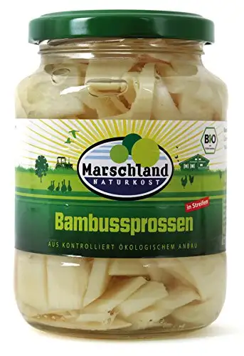 Marschland Bambussprossen im Glas (340 g) - Bio