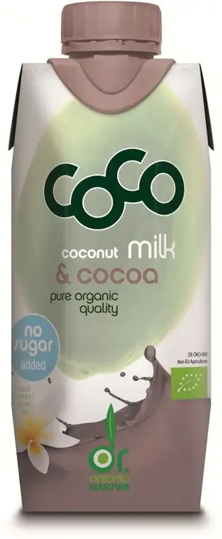Dr. Antonio Martins Bio Coco Milk for Drinking Kakao (6 x 330 ml)