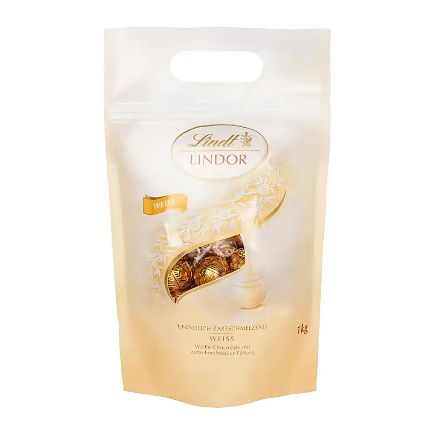 Lindor Weiß, 1 kg Beutel, ca. 80 Lindt Schokoladen Kugeln