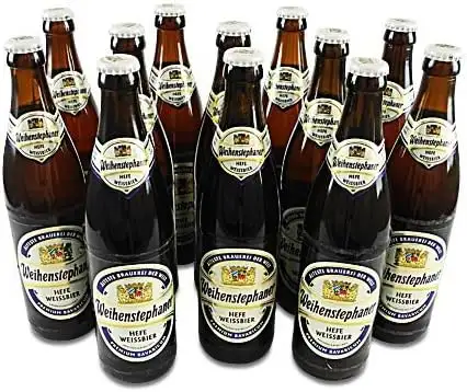 Weihenstephaner Hefeweissbier Hell (12 Flaschen à 0,5 l / 5,4% vol.)