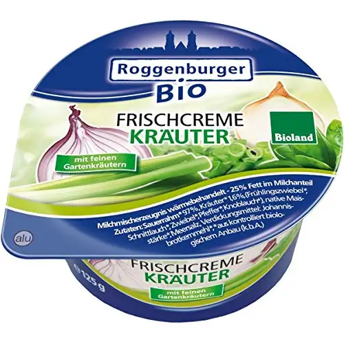 Landkäserei Herzog Frischcreme mit Kräutern aus Bayern inkl. Kühlverpackung (125 g) - Bio