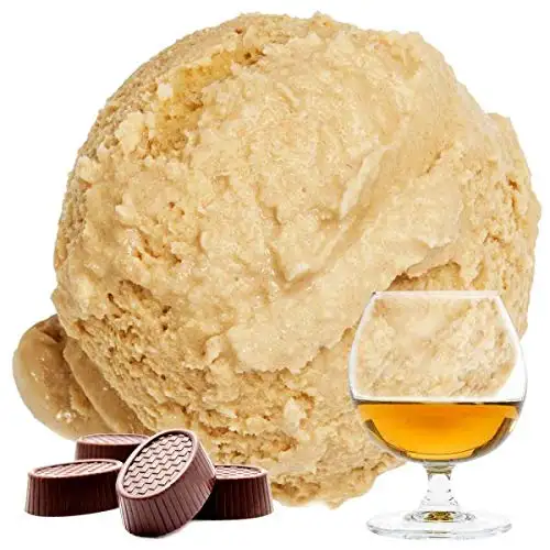 Brandy Creme Praline Geschmack Eispulver VEGAN - OHNE ZUCKER - LAKTOSEFREI - GLUTENFREI - FETTARM, auch für Diabetiker Milcheis Softeispulver Speiseeispulver Gino Gelati (Brandy Creme Praline, 1 kg)