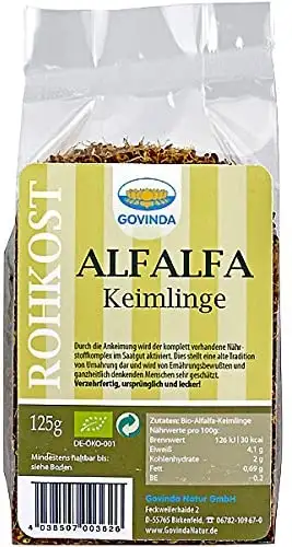 Alfalfa Keimlinge getrocknet - Bio 125 g
