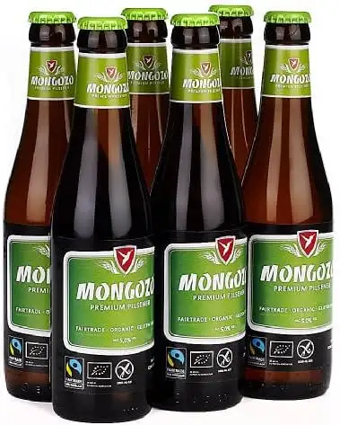 Original belgisches Bier BIO - MONGOZO Pils BIO 5 % vol 6 x 33 cl. Karneval und Party!!