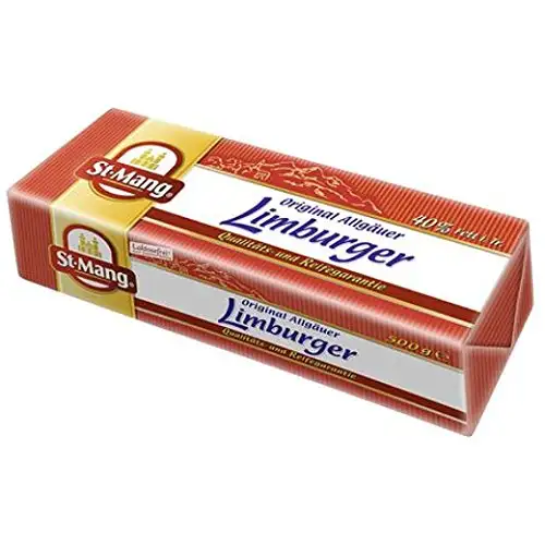 St. Mang Limburger Stange deutscher Weichkäse, 40 % Fett i. Tr. 500gr