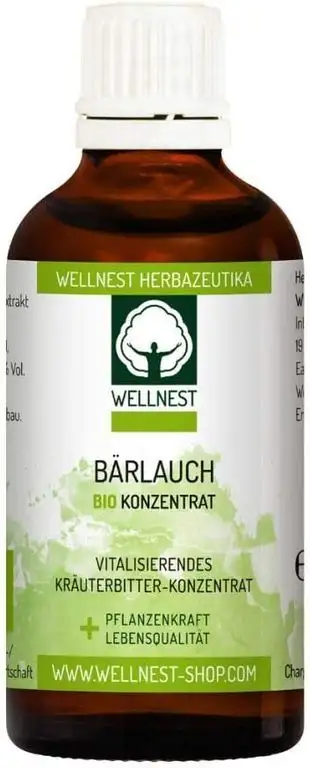 Wellnest Bärlauch Bio Konzentrat, 50 ml Detox Konzentrat hochdosiert
