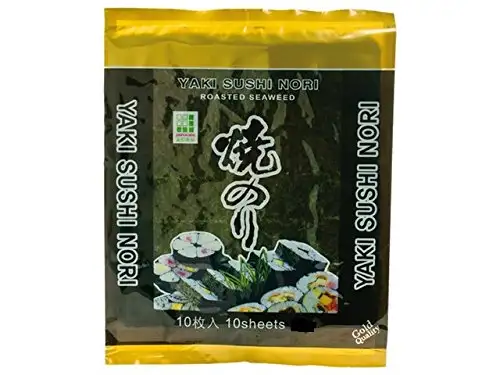 [ 10 Blatt (25g) ] JHFOODS Yaki Sushi Nori GOLD Quality gerösteter Seetang