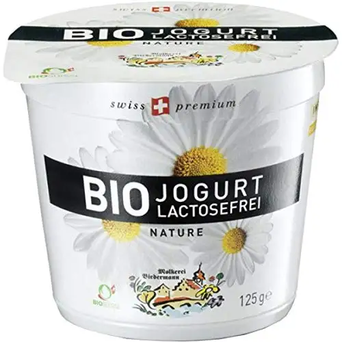 Molkerei Biedermann Naturjoghurt, laktosefrei inkl. Kühlverpackung (125 g) - Bio