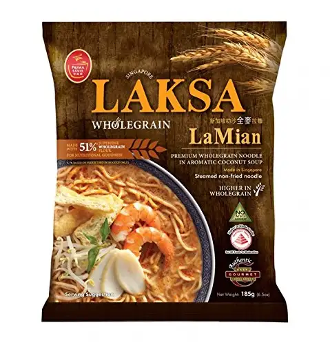 Laksa LaMian Wholegrain, Laksa Suppe mit Vollkornnudel 3 x 185 g