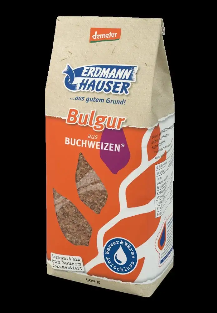 ErdmannHAUSER Getreideprodukte Bio Bulgur aus Buchweizen (6 x 500 gr)