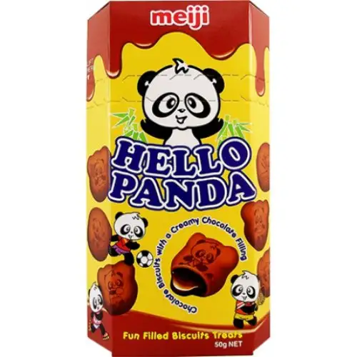 Meiji Hello Panda Doppel Schokolade, 5er Pack (5 x 50g )