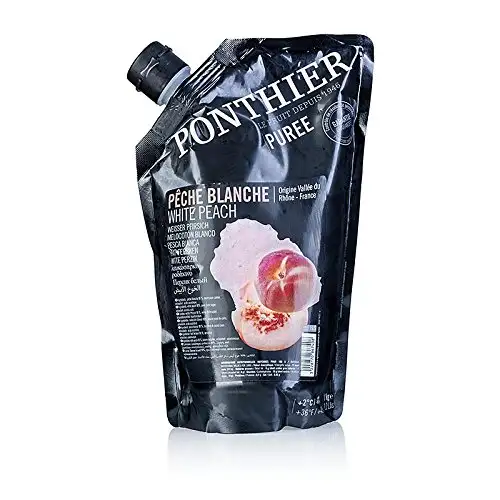 Ponthier Pürees Püree-Weißer Pfirsich, 9% Zucker, 1 kg