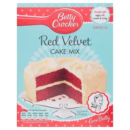 Betty Crocker Red Velvet Cake Mix 450g - Backmischung