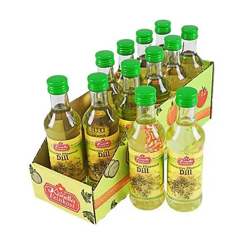 Kunella Gewürztes Pflanzenöl Dill 12er Pack (12 Flaschen à 100 ml)