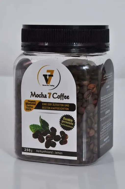 Mocha 7 Coffee 100% Arabica ,100% Organic Yemeni Coffee Jemenitischer Kaffee Harazi dunkle geröstete Kaffeebohnen