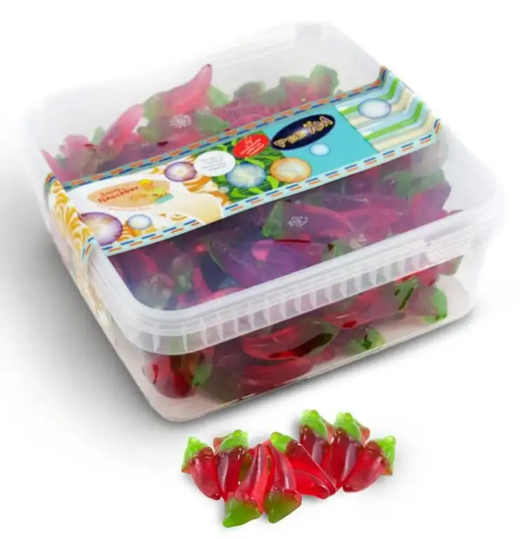 Deine Naschbox - Fruchtgummi-Hot-Chillis - 1kg Naschbox.