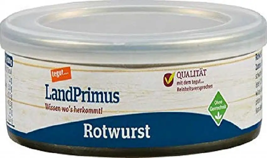 tegut… Landprimus Wurstkonserve Rotwurst, 200g