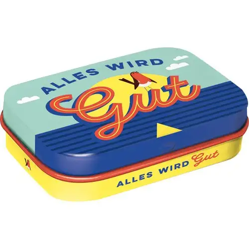 Nostalgic-Art 81357, Word Up, Alles wird gut, Pillendose