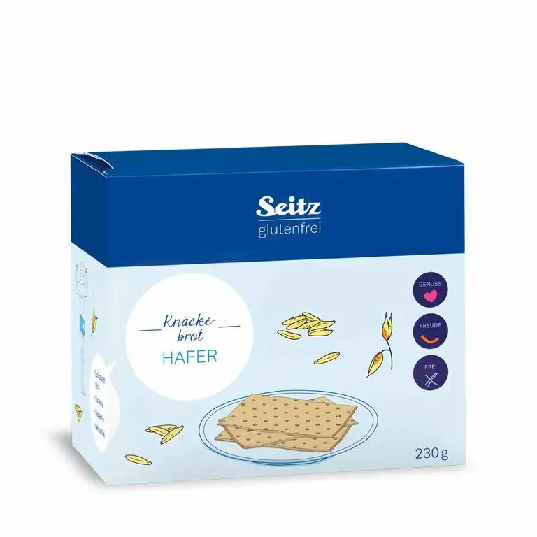 Seitz glutenfrei Hafer Knäckebrot, 230 g 90090076
